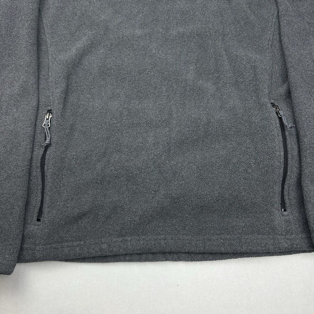 LL Bean Quarter Snap Thick Fleece Pullover Sweater Gray Polartec Size XXL Tall - Picture 4 of 11